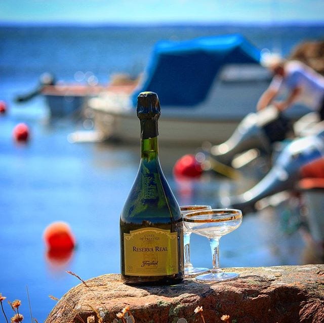 Den bästa törstsläckaren är inte vatten utan bubbel - tycker åtminstone jag
Kvällens bubbel är Freixenets dyraste skapels  som återfinns på Systembolaget, Reserva Real Brut (nr 88959; 209 kr), och det skall bli spännande att se hur den är! Skål på er i sommarvärmen!
@freixenet @freixenetsverige