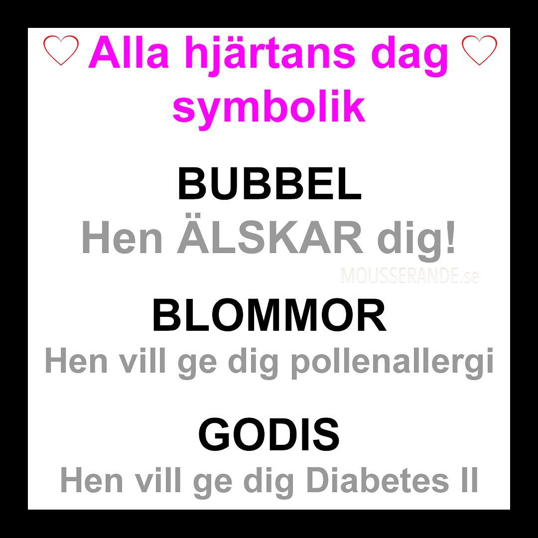Tagga din parter så hen förstår hur man visar äkta kärlek i morgon!